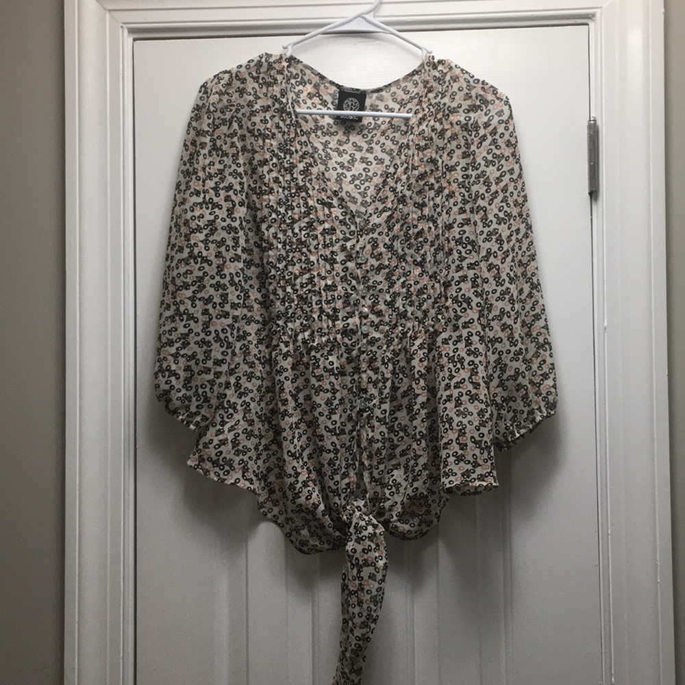 Bobeau Floral Blouse
